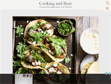 Tablet Screenshot of cookingandbeer.com